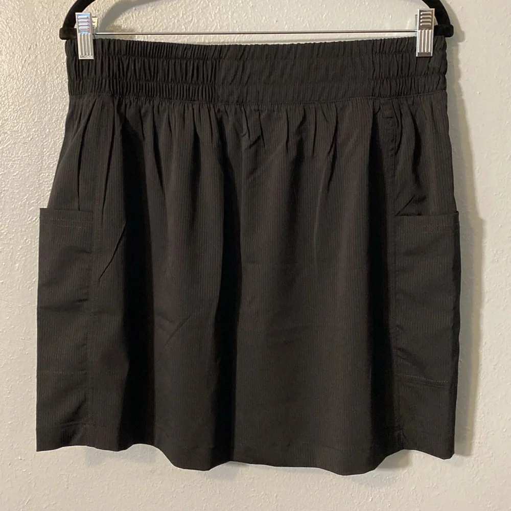 NWT Eddie Bauer Everyday Active Woven Stripe Skirt - Picture 2 of 16